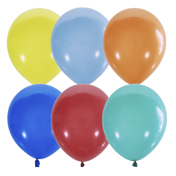 Воздушные шарики из латекса 5"/13см Пастель ассорти