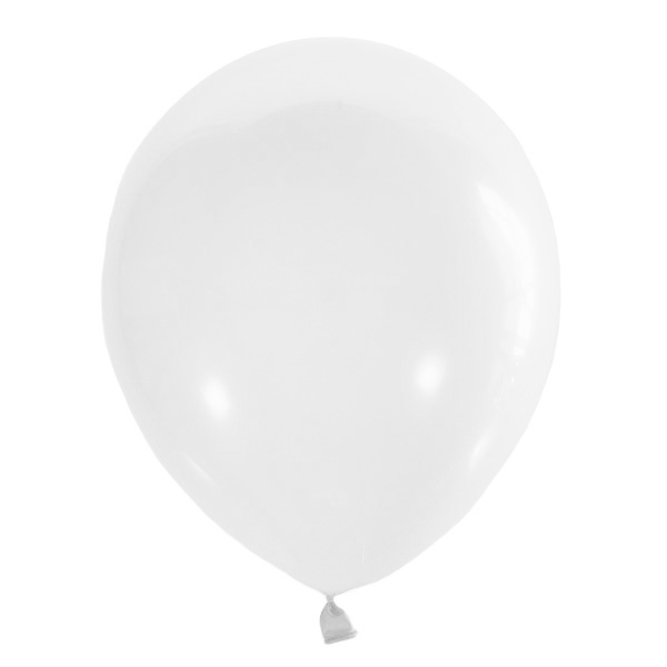 Воздушные шарики из латекса 5"/13см Пастель WHITE 004