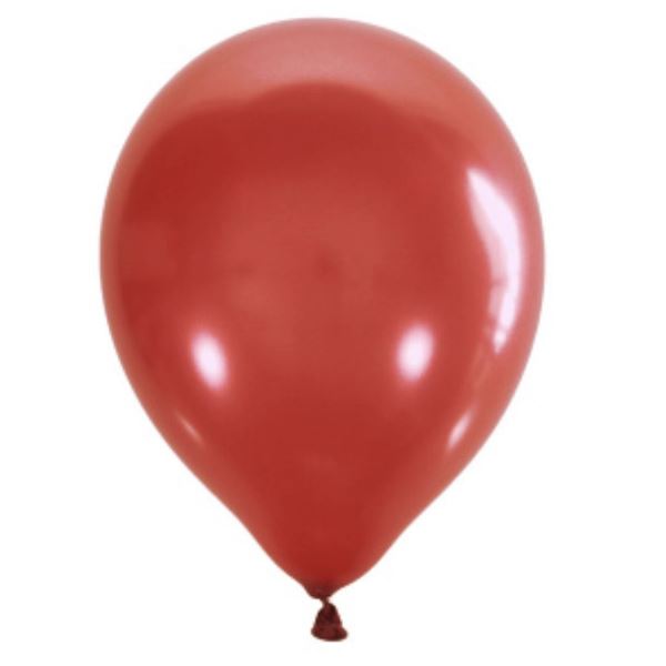 Воздушные шарики из латекса 12"/30см Металлик CHERRY RED 031