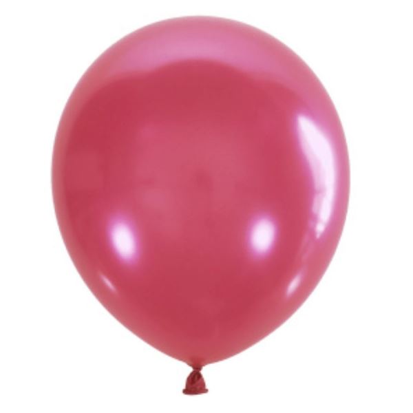 Воздушные шарики из латекса 12"/30см Металлик PINK 027