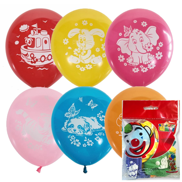 Воздушные шарики Детская тематика 5шт
