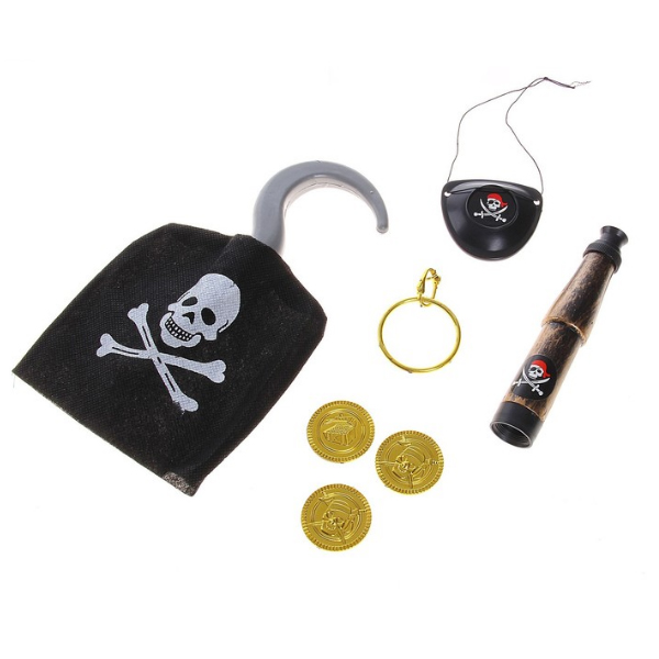 Набор пирата 7 предметов