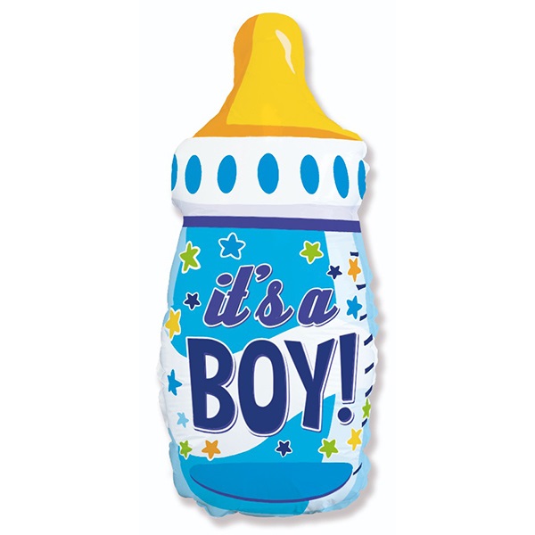Фольгированный шар Бутылочка "Это Мальчик" 31 см X 79 см