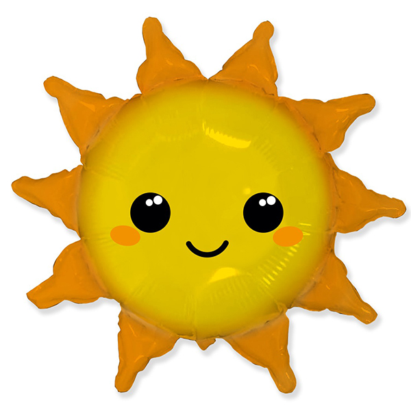 Фигурный шарик из фольги Солнце 73 х 78см