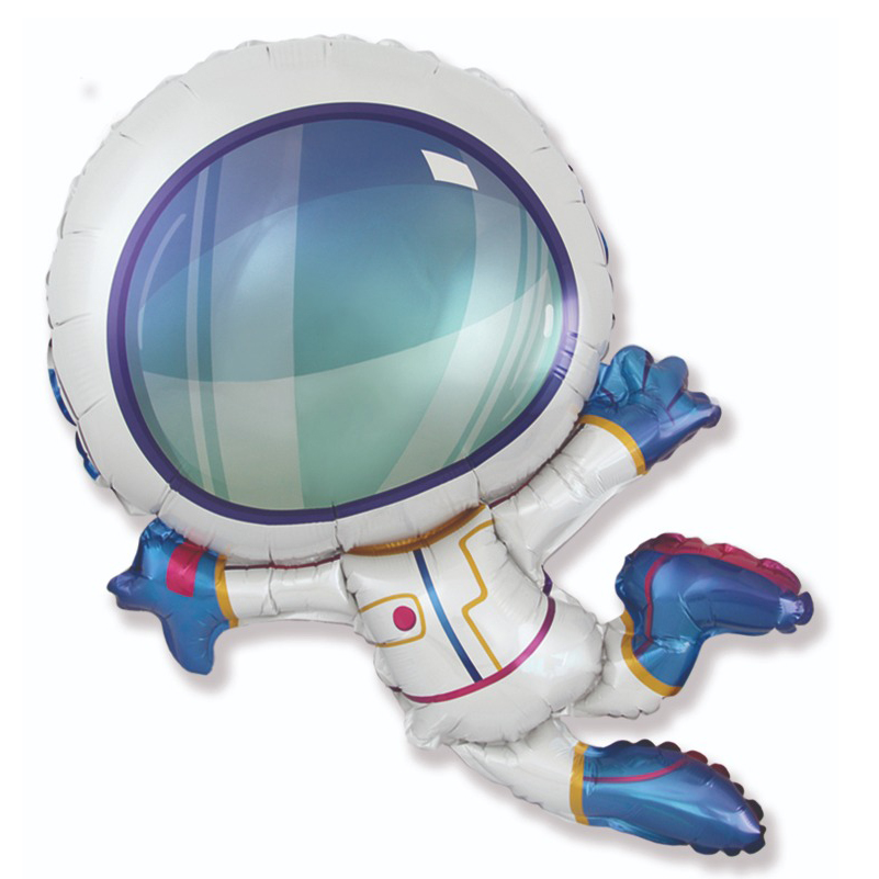Фигурный шарик из фольги Космонавт 96 х 57см