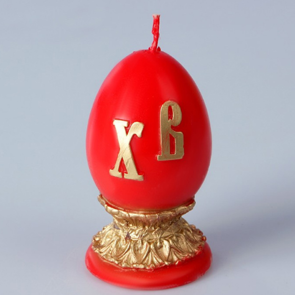 Свеча декоративная Пасхальное яйцо 7,5 х 4 см