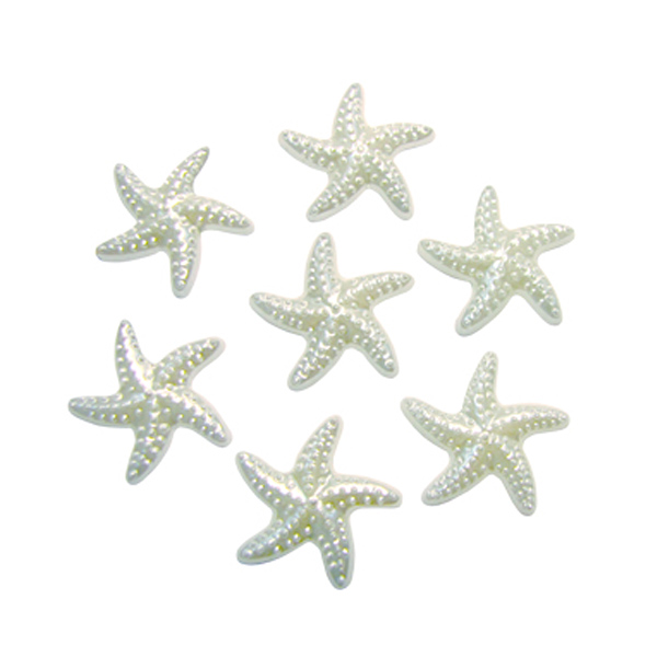 Декоративные бусины Морские звезды перламутровые 2,3см х 1,8см