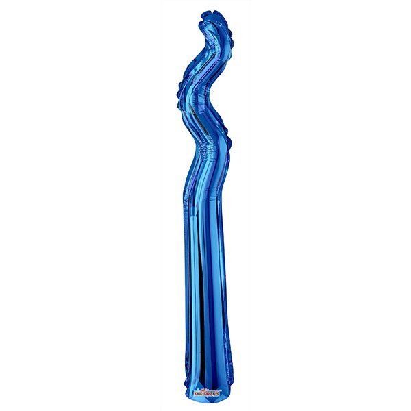 Фольгированный шарик без рисунка Змейка ROYAL BLUE 14"/36см