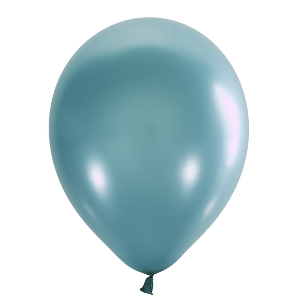 Воздушные шарики из латекса 12"/30см Металлик AQUA BLUE 639