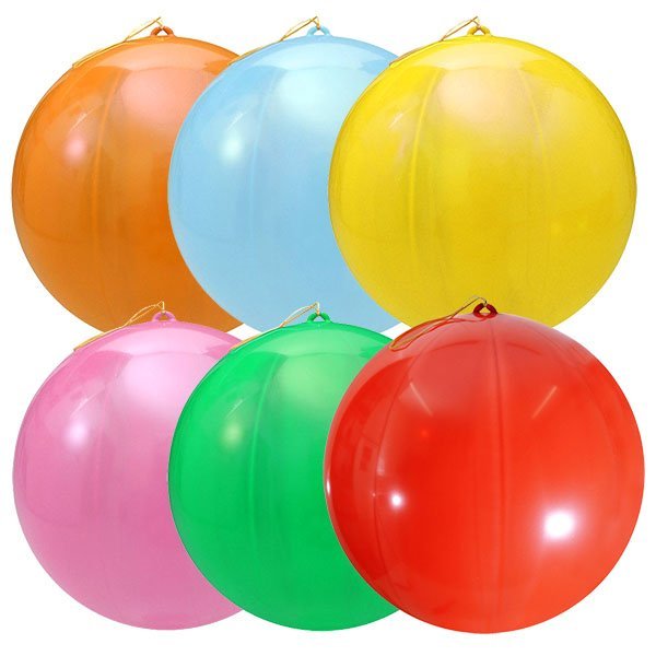 Воздушные шарики Панч-болл б/рис ассорти 43см