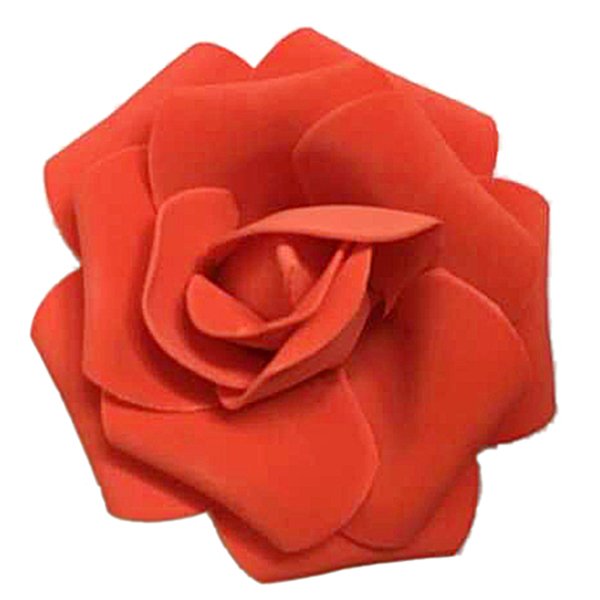 Декор свадебный Роза красная 12см