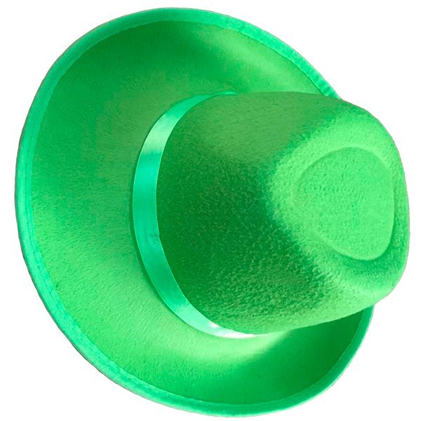 Карнавальная шляпа зеленая