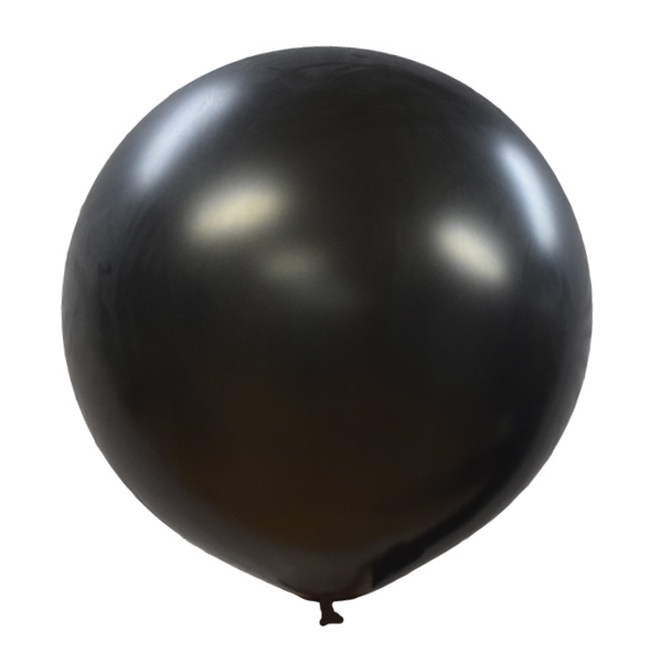 Большой воздушный шар 30"/76см Металлик BLACK 030
