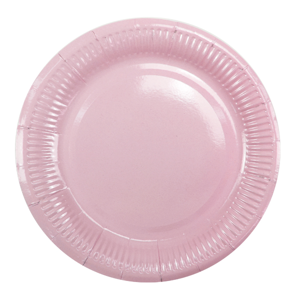 Тарелки бумажные ламинированные Pink 18см 6шт