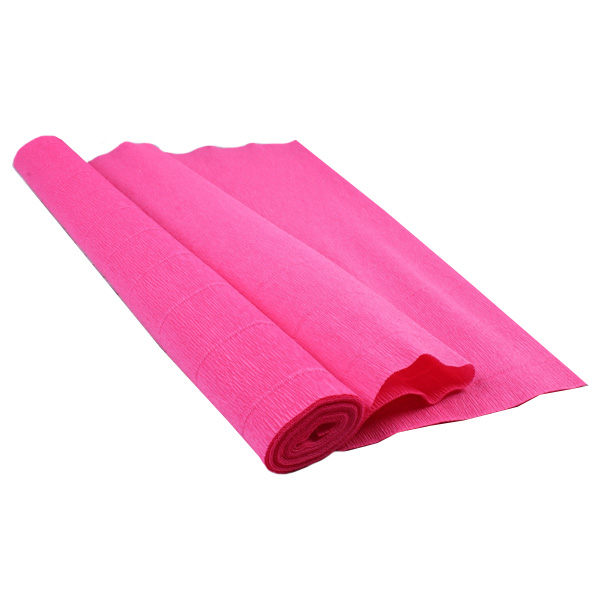 Бумага гофрированная кислотный розовый 50 х 250 см