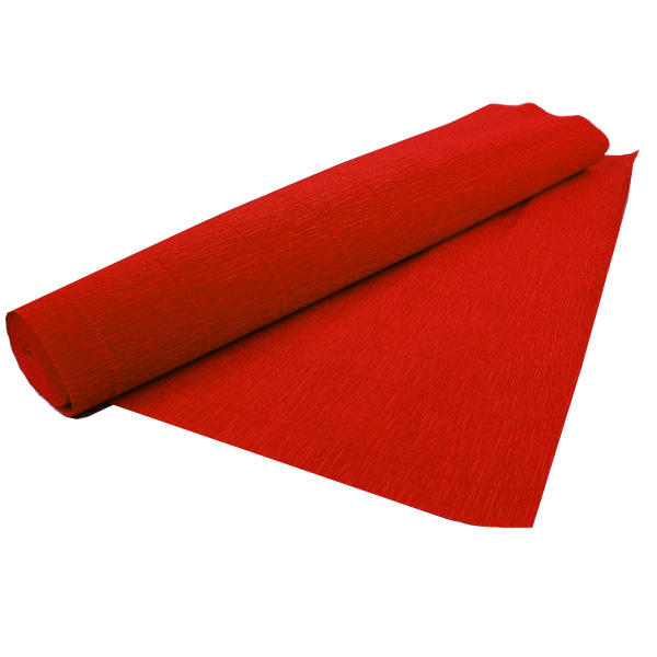 Бумага гофрированная красный 50 х 250 см