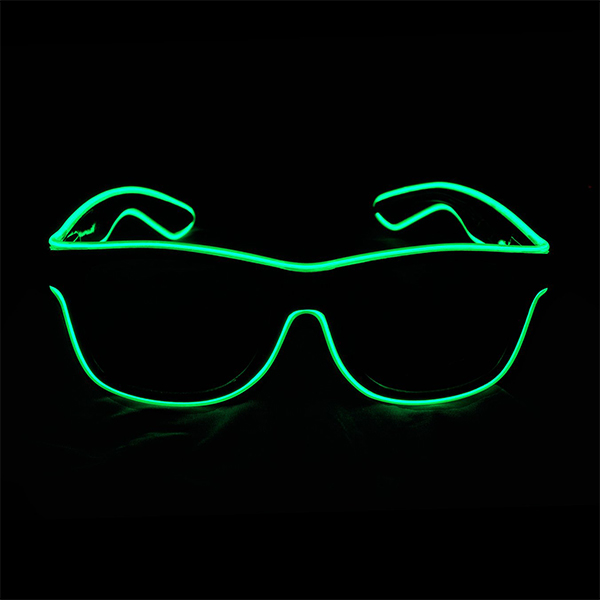 Прикольные очки с подсветкой GREEN
