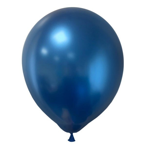 Воздушные шарики из латекса 11"/28см Хром PLATINUM Blue