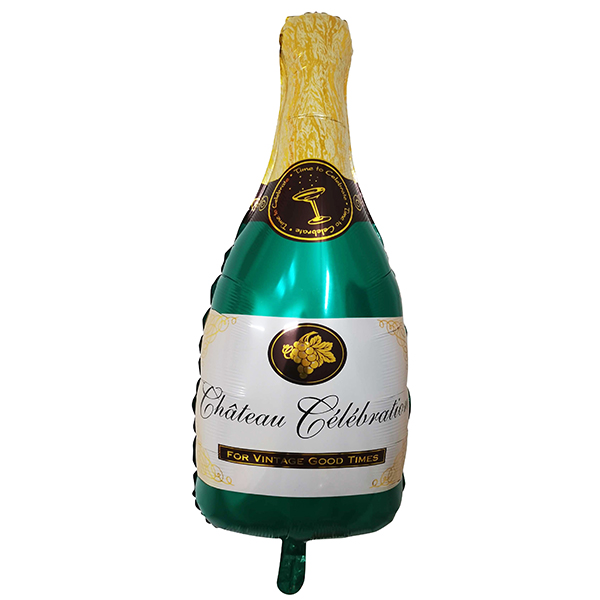 Фигурный шарик из фольги бутылка Шампанское 49см Х 98см