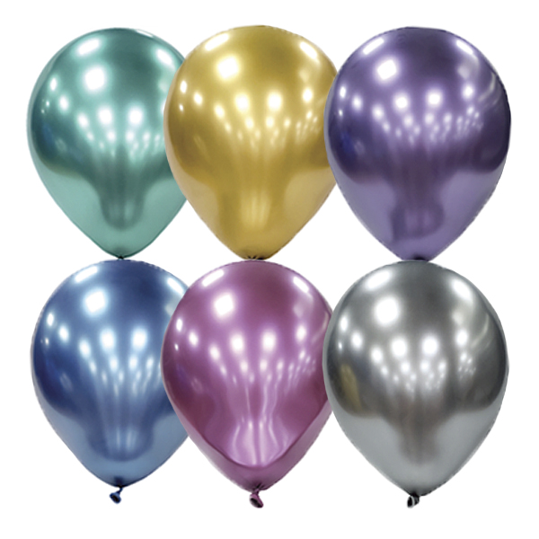 Воздушные шарики 5"/13см Хром PLATINUM ассорти