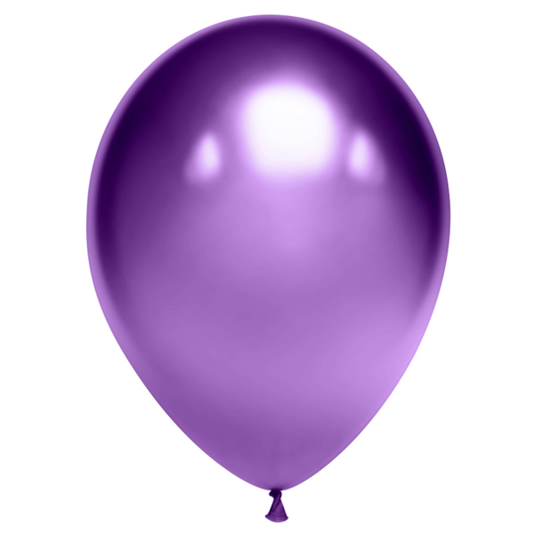 Воздушные шарики из латекса 12"/30см Хром Фиолетовый 50шт