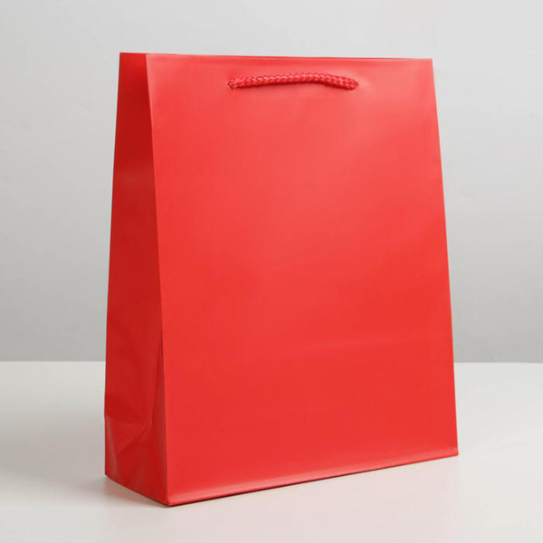 Ламинированный пакет «Красный», ML 23 х 27 х 8 см