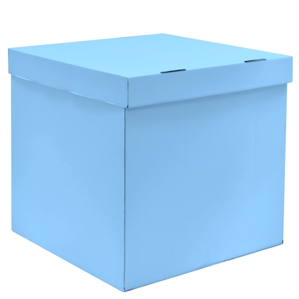 Коробка для воздушных шаров Голубая 60 х 60 х 60 см