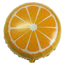 Воздушный шарик из фольги Круг Апельсин 18"/45см