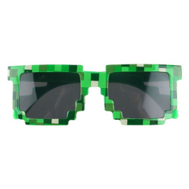 Очки Пиксели зеленый