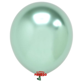 Воздушные шарики 12"/30см Хром Platinum Luxe Green