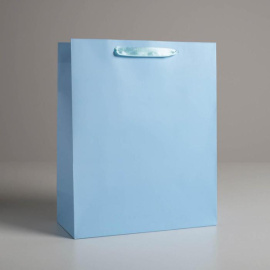 Подарочный пакет «Голубой», 26 х 32 х 12  см