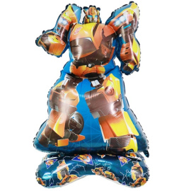 Фольгированный шар фигура Трансформер 45"/114 на подставке