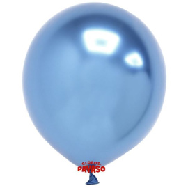 Воздушные шарики 12"/30см Хром Platinum Luxe Blue