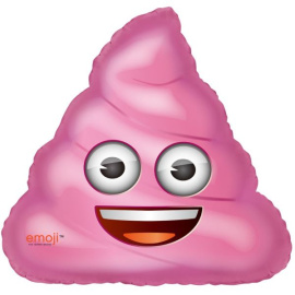 Фигурный шарик из фольги Мороженое Emoji розовый 31"/79 см