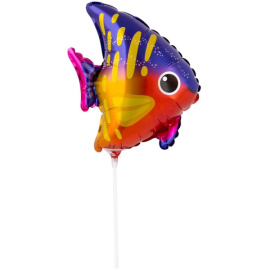 Воздушный шарик из фольги Мини Фигура Рыба 25см х 25см