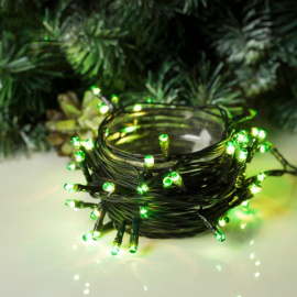 Гирлянда цвет зеленый 3,5м LED-50-220V  8 режимов