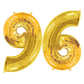 Фольгированный шар Цифра 6/9 золото 40"/102см