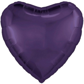 Фольгированный шар без рисунка Сердце VIOLET 18"/45см