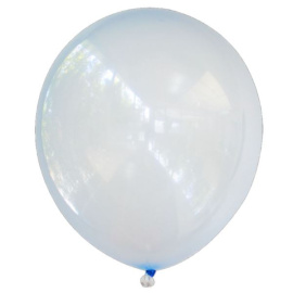 Воздушные шарики 12"/30см Кристалл Bubble BLUE 244