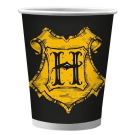 Стаканы бумажные Гарри Поттер гербы Хогвартса 250мл