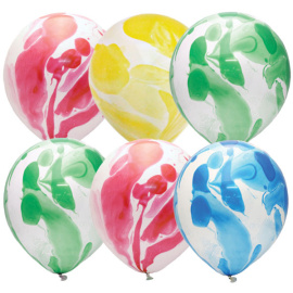 Воздушные шарики из латекса 12"/30см Многоцветные Ассорти