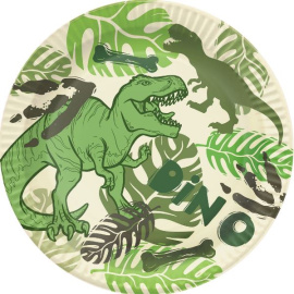Тарелки бумажные Динозавры 18см