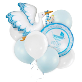 Набор шаров На выписку мальчика латекс + фольга