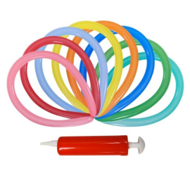 Воздушные шары для моделирования 270 Пастель с насосом и инструкцией