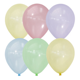 Воздушные шары из латекса 9"/23см Bubble ассорти