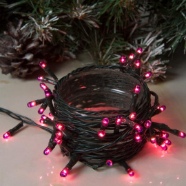 Гирлянда цвет фиолет 3,5м LED-50-220V 8 режимов